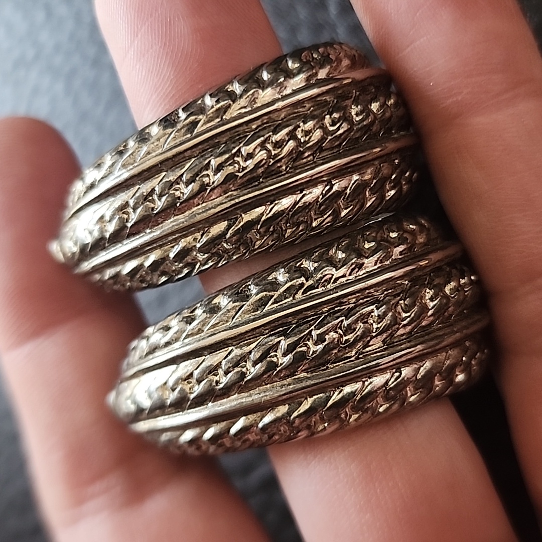 Vtg Erwin Pearl Clip On Earrings